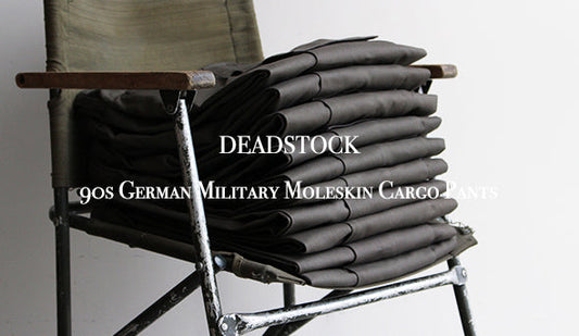 【DEADSTOCK】90s German Military Moleskin Cargo Pants.も少量ですが欠けていたサイズが再入荷致しました。