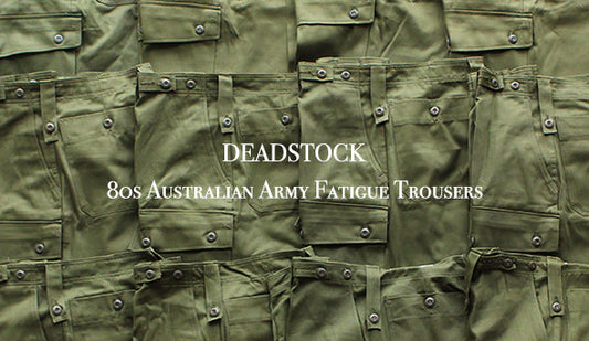 【DEADSTOCK】80s Australian Army Fatigue Trousers.世界的にも希少なミリタリーカーゴ。