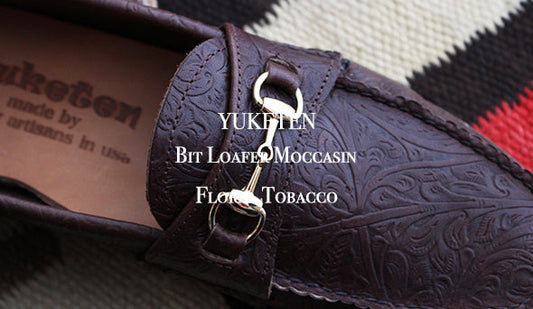 【YUKETEN】Bit Loafer Moccasin "Floral Tobacco"圧倒的な存在感を誇る１足が待望の入荷です。