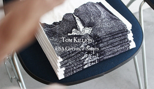 【Tom Killion / トム キリオン】USA Cotton "Golden Bate bridge" T-Shirts.カリフォルニアを感じれるアートTシャツ。