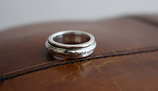 【VINTAGE】80s Vintage Taxco Mexican Silver Spinner Ring.１点のみフリーストックを掲載いたしました。