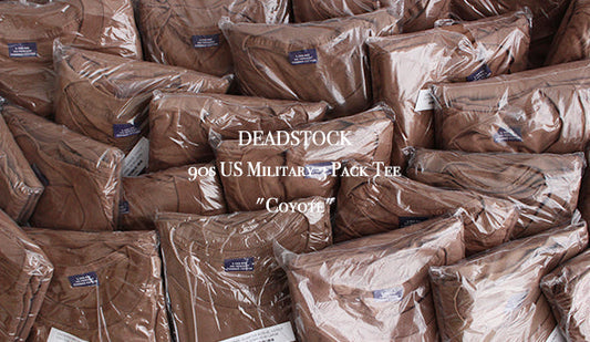 【DEADSTOCK】90s US Military 3 Pack Tee "Coyote"好きな方、お探しの方も多いミリタリーパックTが入荷いたしました。