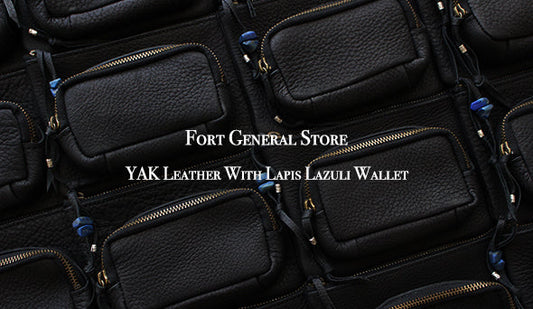 【YAK Leather With Lapis Lazuli Wallet】リクエストの多いこちらを明日よりリリース致します。