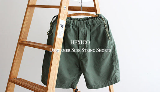 【HEXICO / ヘキシコ】Deformer Side String Shorts EX.US Army Laundry Bag" Deadstock"楽しみにしていた1本が入荷です。