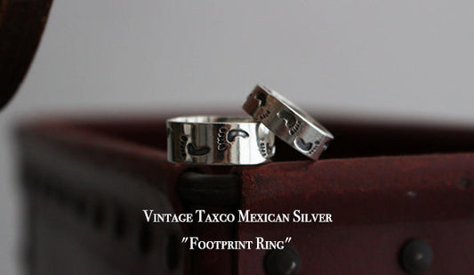 VINTAGE】Vintage Taxco Mexican Silver "Footprint Ring"をオンラインに掲載致しました。