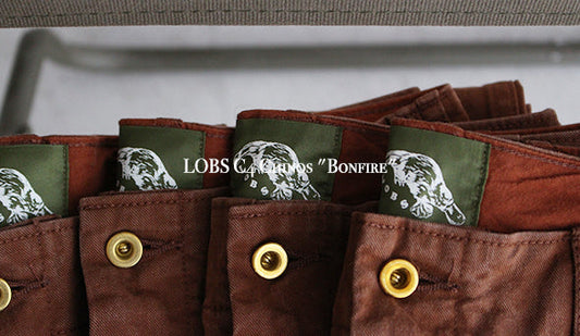 【LOBS / ロブス】C4 Chinos "Bonfire"楽しみにしておりました抜群の新色が入荷いたしました。