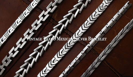 【VINTAGE】 Vintage Taxco Mexican Silver Bracelet.アメリカから届いたフレッシュなジュエリーをご紹介いたします。