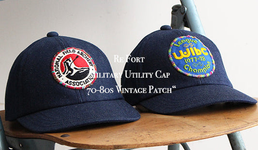 【Re Fort / リ フォート】Military Utility Cap .ヴィンテージワッペンを貼り付けた1点ものが入荷です。