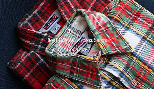 【VINTAGE】80s BIG MAC Flannel Shirts " Good Size"大好きなネルシャツを掲載致しました。