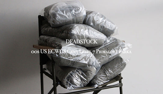 【DEADSTOCK】00s US ECWCS Gen3 Level 7 Primaloft Parkaが再入荷です。今回はさらに希少な『S-Reguler』もリリースです。