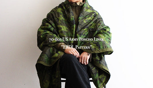 【VINTAGE】70-80s US Army Poncho Liner ”ERDL Pattern”希少なポンチョライナーを枚数限定でリリースです。