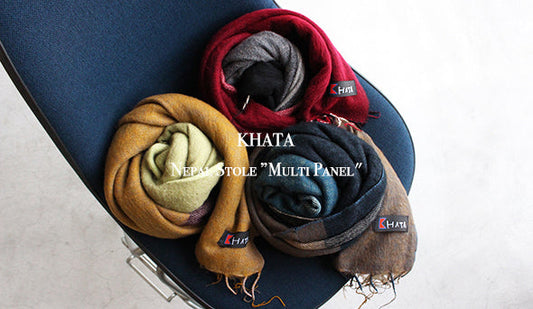 【KHATA / カタ】Nepal Stole .今シーズンもこの季節がやってきました。今年も抜群のカラー展開です。