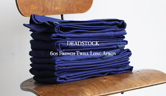 【DEADSTOCK】60s French Twill Long Apron.以前からご要望の多かったヴィンテージエプロンが入荷です。