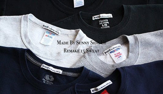 【Made By Sunny Side Up】Remake 15 Sweat.同系色でパッチワークにしたスウェットリメイクが入荷です。