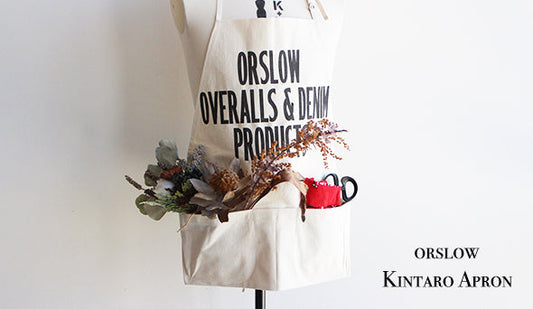 【orslow / オアスロウ】Kintaro Apron "9oz Selvedge Denim" & "White Canvas"が入荷いたしました。