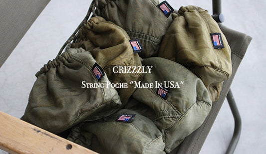 【GRIZZZLY / グリズリー】String Poche "Made In USA"の新型が入荷いたしました。