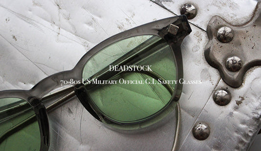 【DEADSTOCK】70-80s US Military Official G.I. Safety Glasses "Gray Smoke" With Green Glassが入荷致しました。