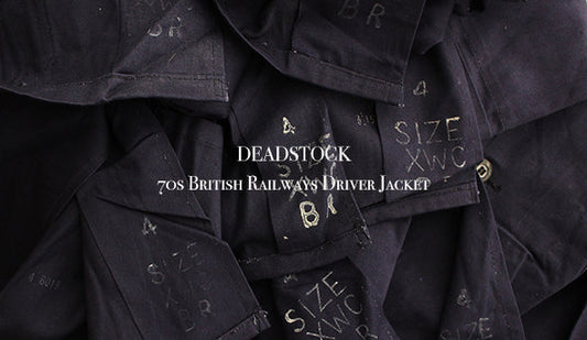 【DEADSTOCK】70s British Railways Driver Jacket.ブルードリル生地が抜群の1枚が入荷いたしました。