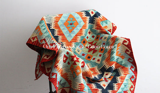 【VINTAGE】Old Pakistan Kilim "Good Color"をオンラインショップに掲載いたしました。