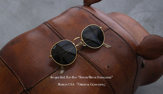 【VINTAGE】80-90s B&L Ray-Ban "Round Metal Eyeglasses” Made in USA 『Original Glass lens』を掲載いたしました。