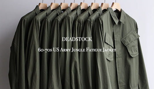 【DEADSTOCK】60-70s US Army Jungle Fatigue Jacketが入荷いたしました。そろそろ良い時期になってきました。