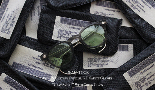 【DEADSTOCK】80s US Military Official G.I. Safety Glasses "Gray Smoke" With Green Glassが入荷致しました。