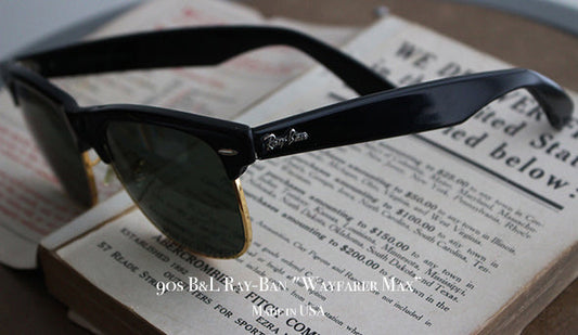 【VINTAGE】90s B&L Ray-Ban "Wayfarer Max” Made in USA 『Plastic lens』が入荷いたしました。