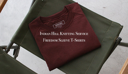 【Indian Hill Knitting Service】Freedom Sleeve T-Shirts "Burgundy"抜群の新色が入荷です。