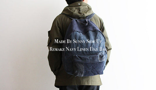 【Made By Sunny Side Up】Remake Navy Linen Day Bag.久々にリクエストしていたバックが入荷いたしました。