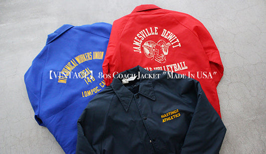 【VINTAGE】80s Coach Jacket "Made In USA" 大好きな古着のコーチジャケットをリリースいたします。
