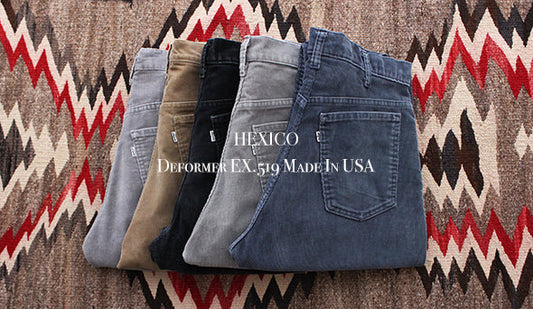 【HEXICO / ヘキシコ】Deformer EX.519 Cord Pant Made In USA.大好きな『519』を使ったリメイクが入荷です。