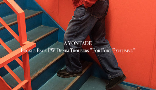 7周年に向けて以前より企画しておりました『A VONTADE』にお願いした別注アイテムをリリース致します。