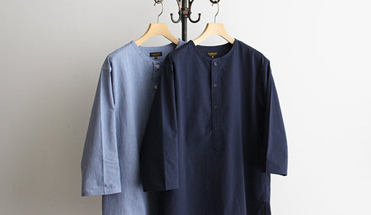【A VONTADE / ア ボンタージ】Sleeping Shirts 3/4 Sleeve.これからの季節には間違いなく活躍するスリーピングシャツ。