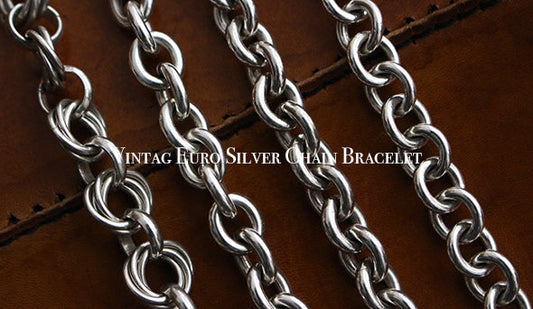 【VINTAGE】Vintage Euro Silver Chain Braceletをリリース致します。かなり久々の入荷となります。