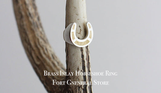 【FORT GENERAL STORE】Brass Inlay Horseshoe Ringの受注をスタートいたします。