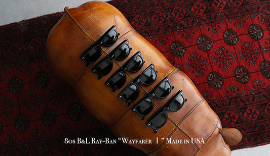 【VINTAGE】80s B&L Ray-Ban "Wayfarer Ⅰ” Made in USA 『Original Glass lens』