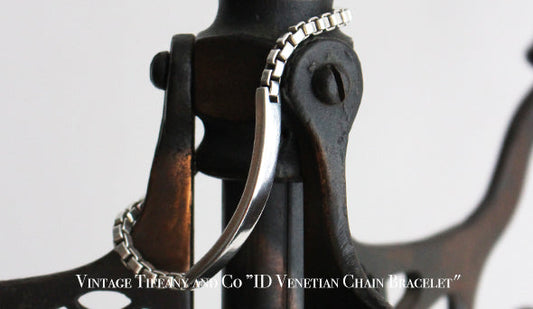 【VINTAGE】Vintage Tiffany and Co ”ID Venetian Chain Bracelet"をリリースいたします。