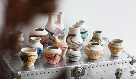 【VINTAGE】Nemadji Pottery Flower Base　”Made In USA"を明日、2023年9月16日（土）よりリリース致します。