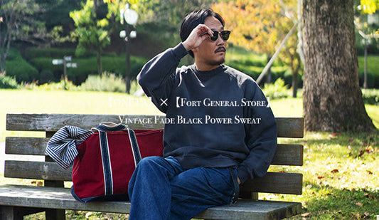 【ONETA】×【Fort General Store】Vintage Fade Black Power Sweat.を10月14日（土）よりリリース致します。