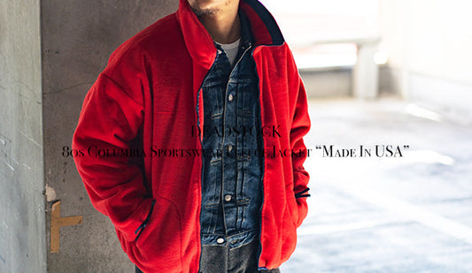 【DEADSTOCK】80s Columbia Sportswear Fleece Jacket “Made In USA”  を11月3日（金）よりリリース致します。