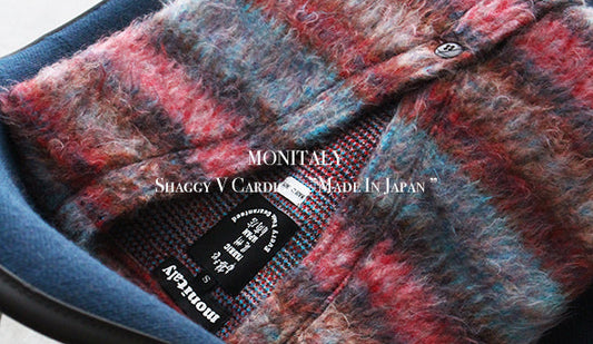【MONITALY / モニタリー】Shaggy V Cardigan ”Made In Japan”シャギー感とカラーが魅力的な1枚。