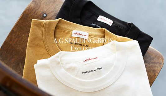 【A.G.SPALDING&BROS】Pocket Tee "USA Cotton heavy Weight”『For Fort Exclusive』を今週末よりリリース致します。