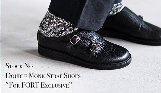 【Stock No / ストックナンバー】Double Monk Strap Shoes "For FORT Exclusive”をリリースいたします。