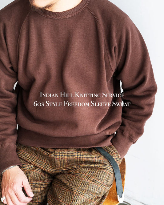 【Indian Hill Knitting Service / インディアン ヒル ニッティング サービス】60s Style Freedom Sleeve Sweat.をリリースいたします。