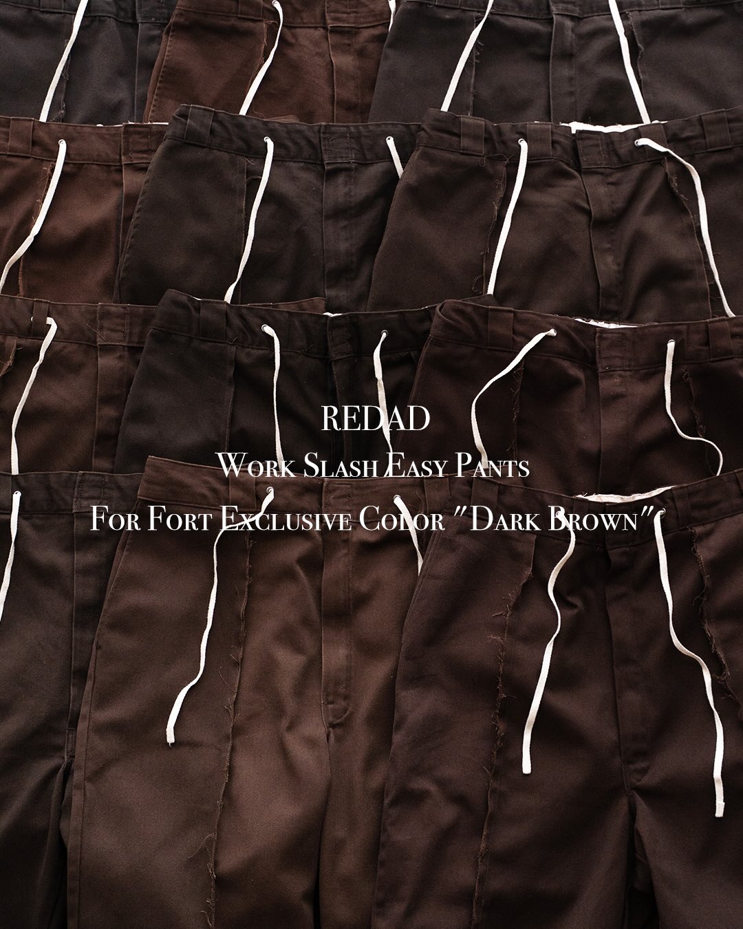 【redad】 Work Slash Easy Pants 『For Fort Exclusive Color 