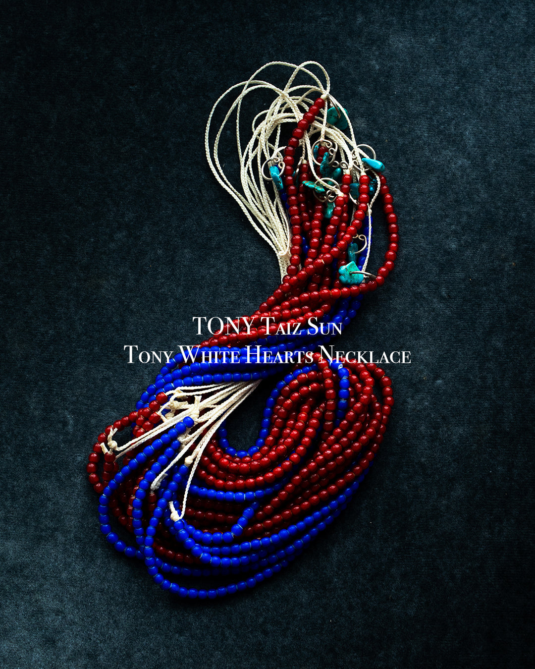 【TONY Taiz Sun】Tony White Hearts Necklace.