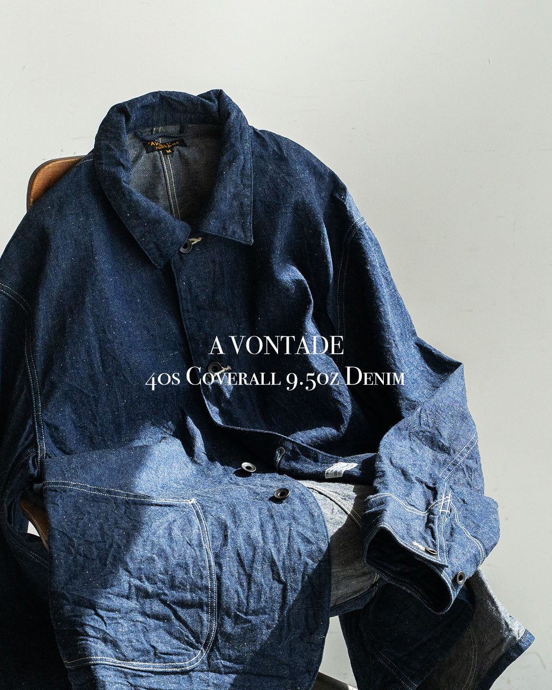 【A VONTADE】40s Coverall 9.5oz Denim