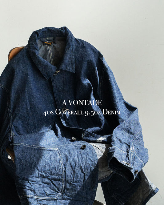 【A VONTADE】40s Coverall 9.5oz Denim
