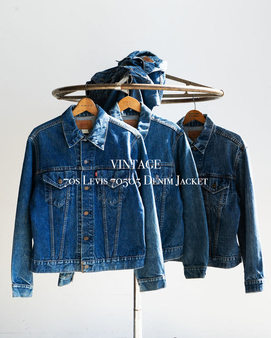 【VINTAGE】70s Levis 70505 Denim Jacket 『Good Size』