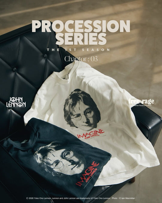 【John Lennon×free rage×FORT】Portrait  Recycle Cotton S/S Teeをリリースいたします。